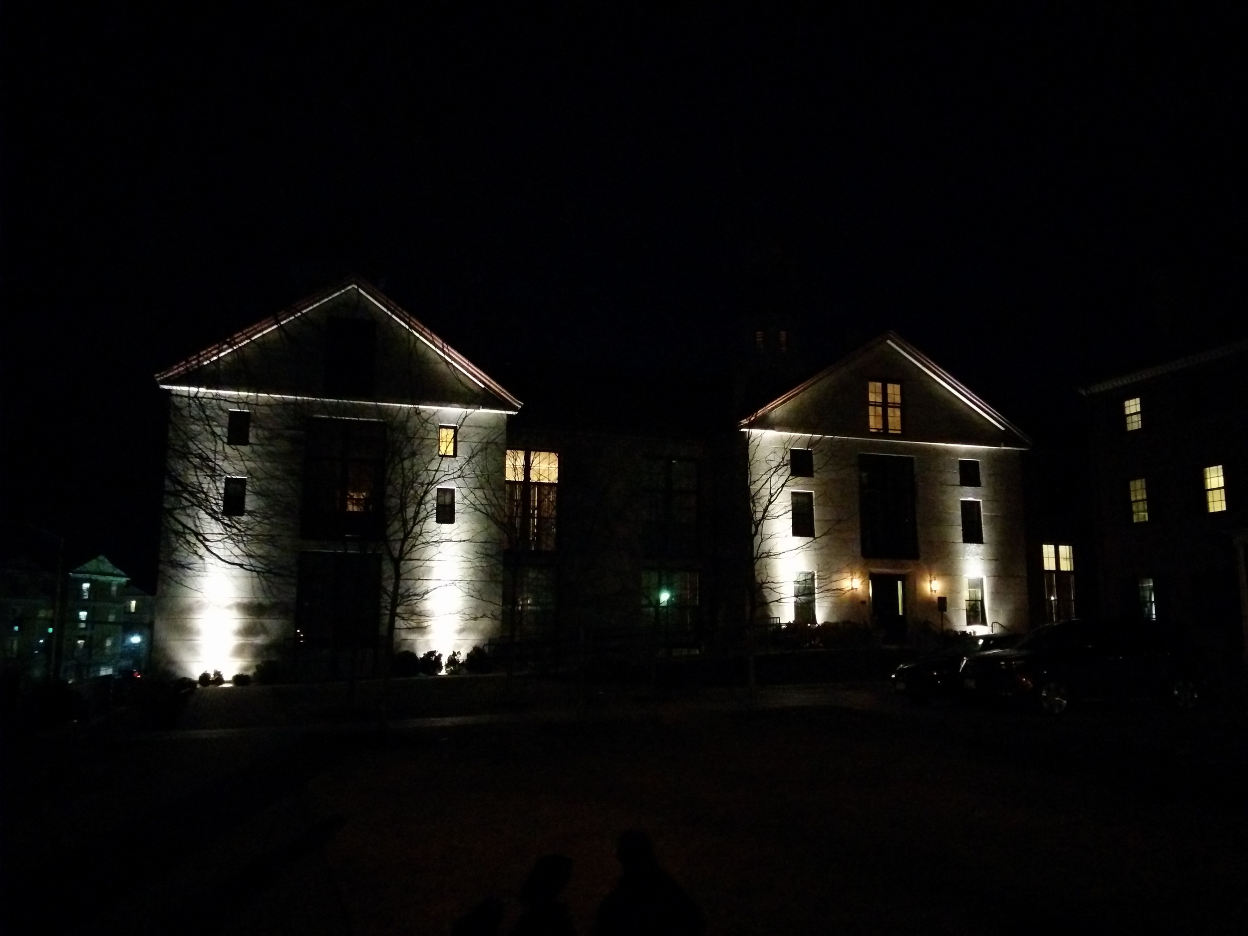 The old Salem prison is now used as luxury housing, unlike the adjacent Witch Dungeon that was re-purposed as a haunted workplace.
