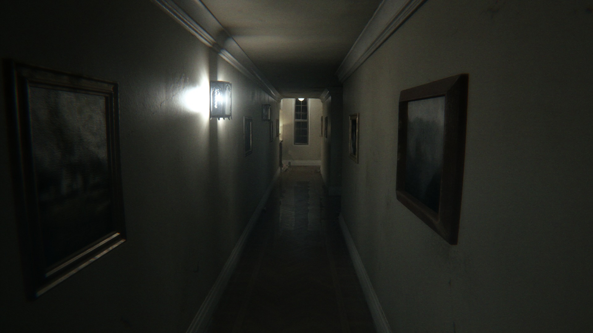 ...walk, turn, walk, open the door...