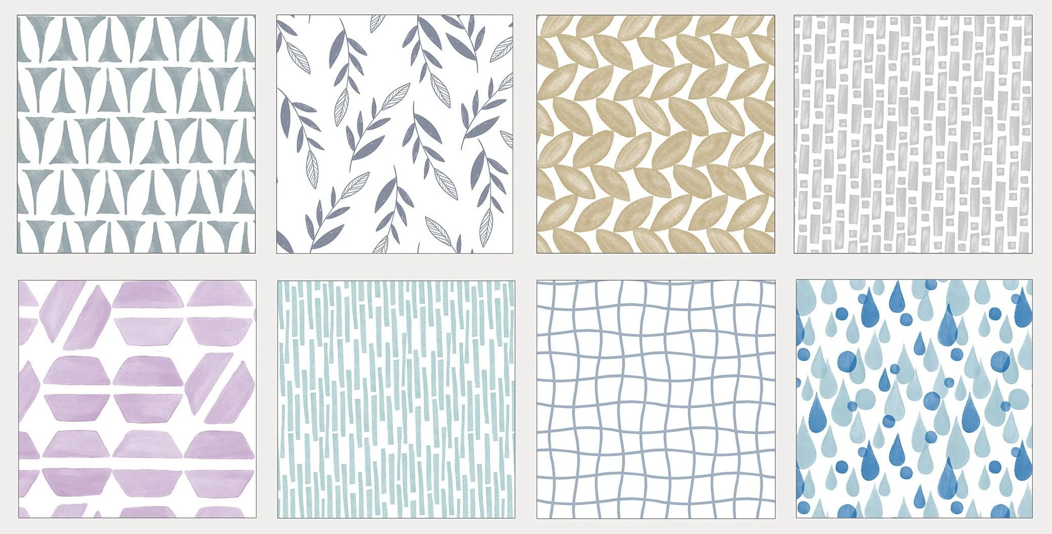 Shower curtain patterns