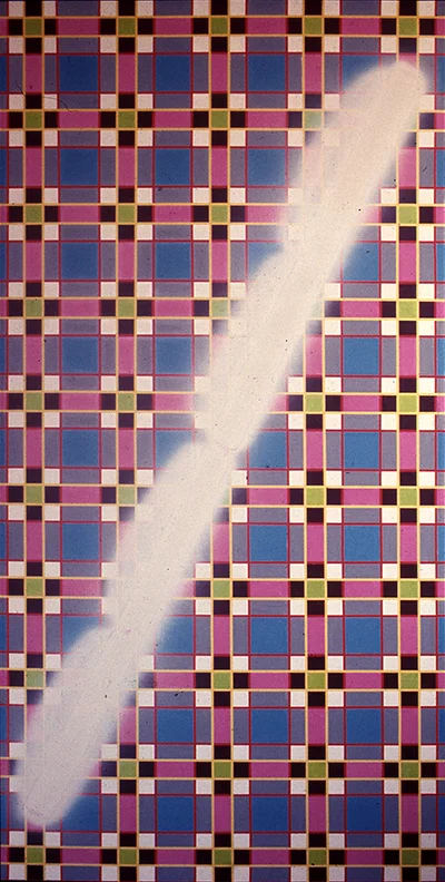 Dan Flavin on Plaid Ground 1967