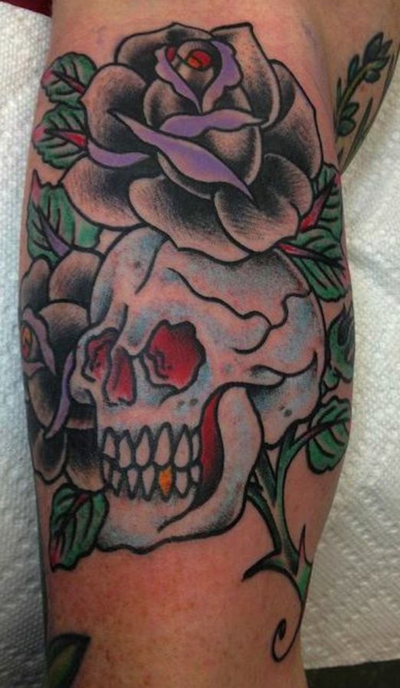 Traditional American tattoo, color tattooing, Electric Lotus Tattoo Fort Greene Brooklyn New York City, best tattoos nyc