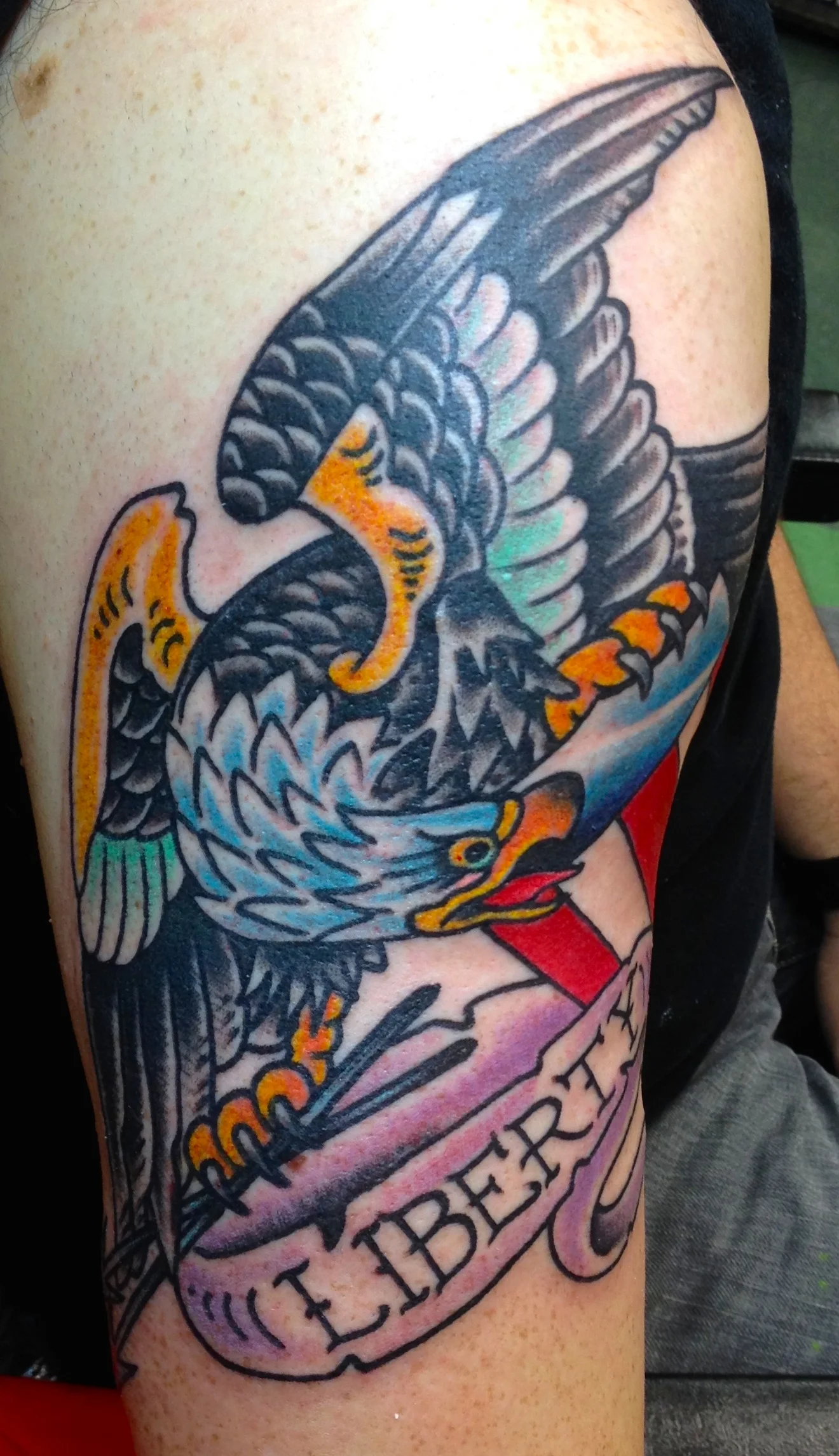Traditional American tattoo, color tattooing, Electric Lotus Tattoo Fort Greene Brooklyn New York City, best tattoos nyc
