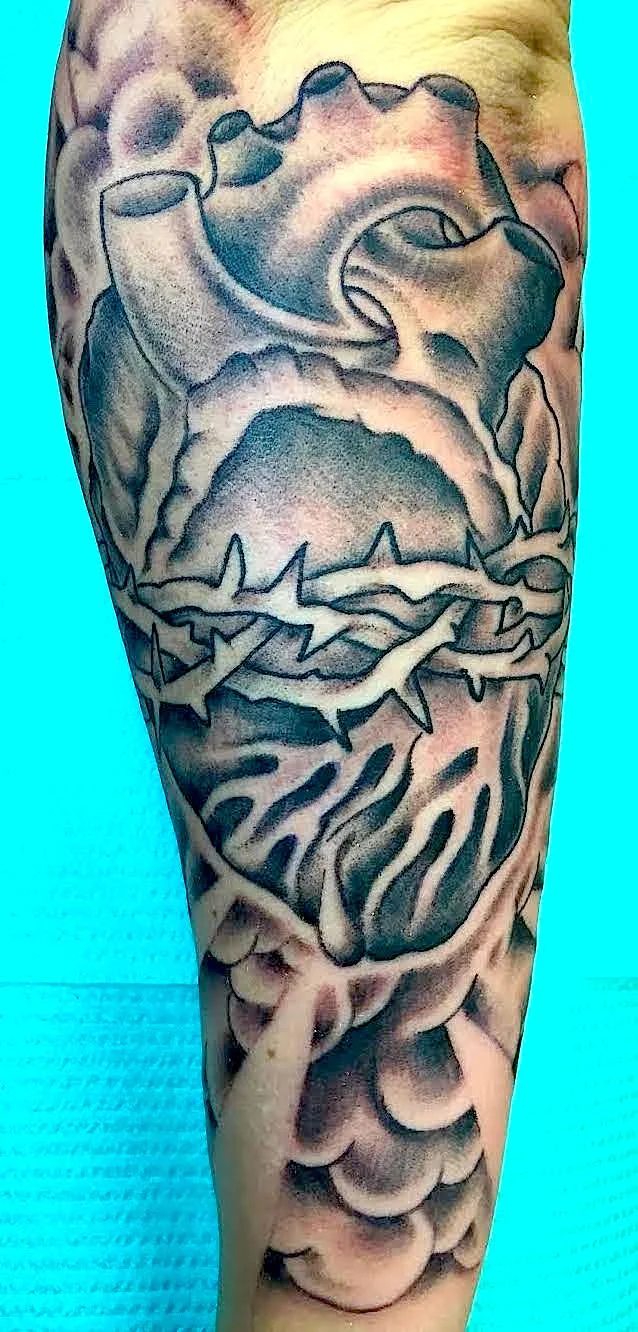 Black and Grey traditional tattoo, bold clean tattoos, Electric Lotus Tattoo Fort Greene Brooklyn New York City