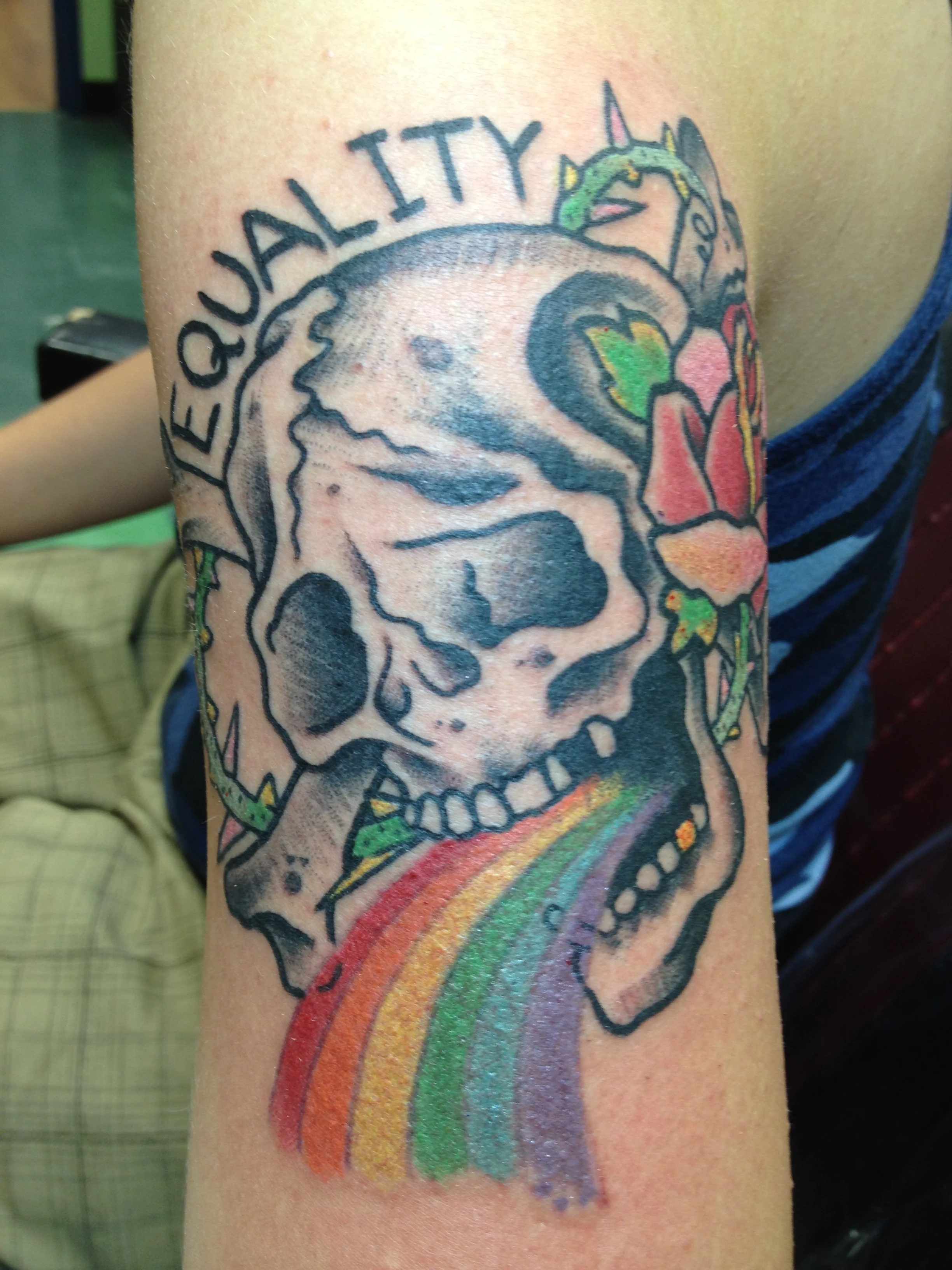 gay pride tattoo, new york city