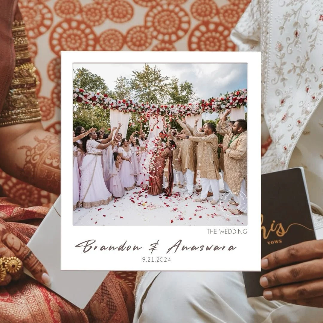 The Newlyweds 🥂
@brandonb_305 @anu.rameshan 
Wishing you both the forever perfect love story🫶🏽
Photo & Video: @lightyearstudio 
DJ: @eliteeventsdjs 
Decorator: @weddingartnj 
Caterer: @moghulcaterers 
Hair & Makeup: @glass_slipper_weddin