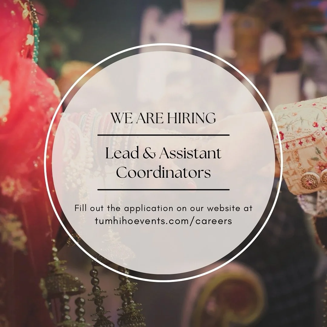 Wanted: Lead Coordinators & Assistant Coordinators who are just as obsessed with wedding as us! 😍
Looking for lead coordinators with previous experience and assistant coordinators who are ready to dive straight in and learn! Come join the team!