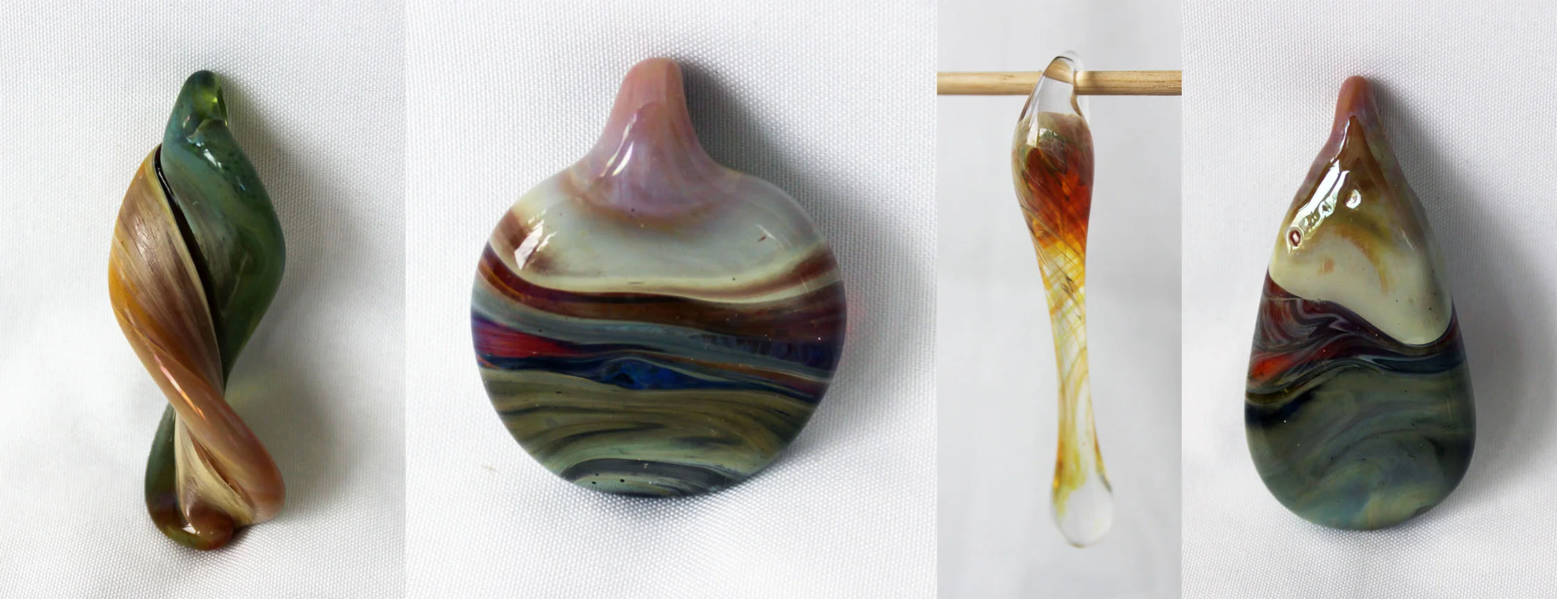  flamework glass pendants 