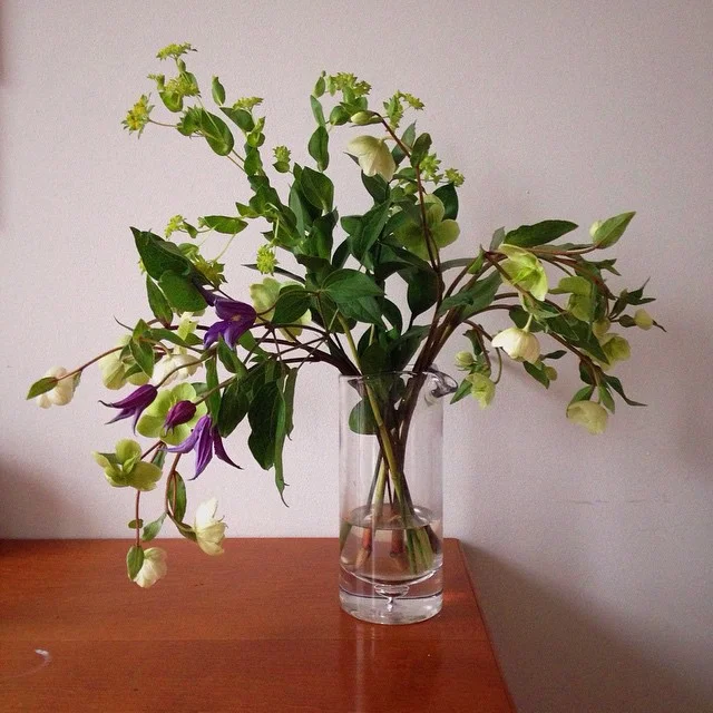 Springtime Floral Arrangement // Afternoon Grey Light

#VSCOcam // #Springflorals // #mostlypalegreens