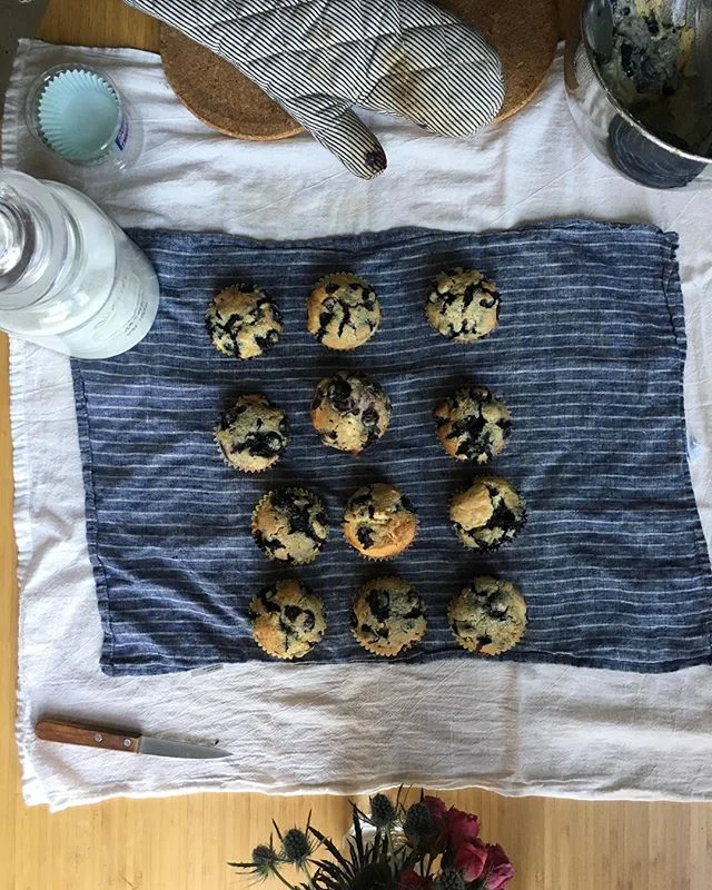 #tbt to autumn blueberry muffins and droopy roses