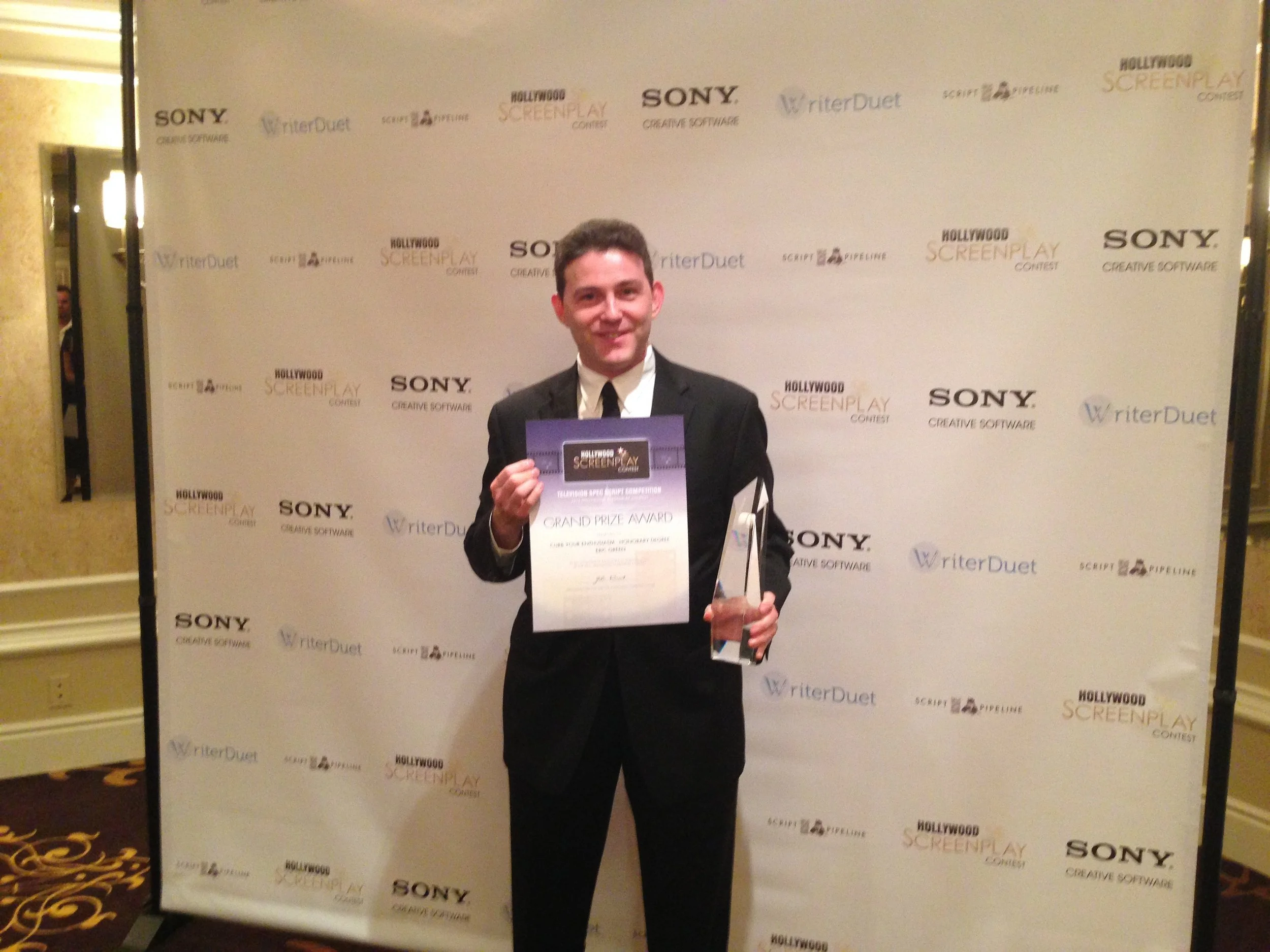 Eric Green at the 2013 Hollywood Screenplay Contest