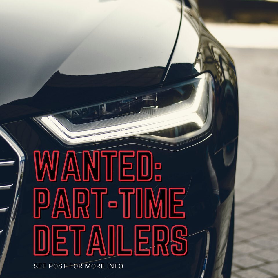 Due to recent growth, we are seeking highly motivated, and quality-minded part-time detailers. Your dedication to exceeding customer expectations and possessing a great work ethic in a team environment are the keys to success in joining our organizat