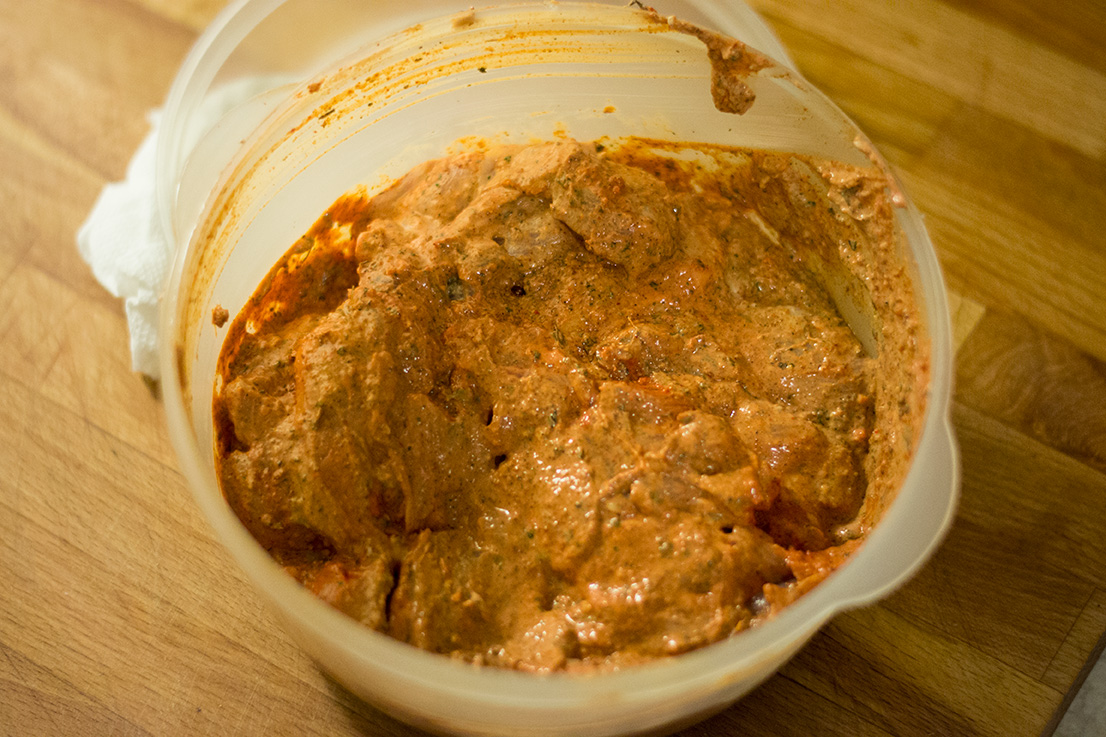 The Marinade for the Tandoori Chicken