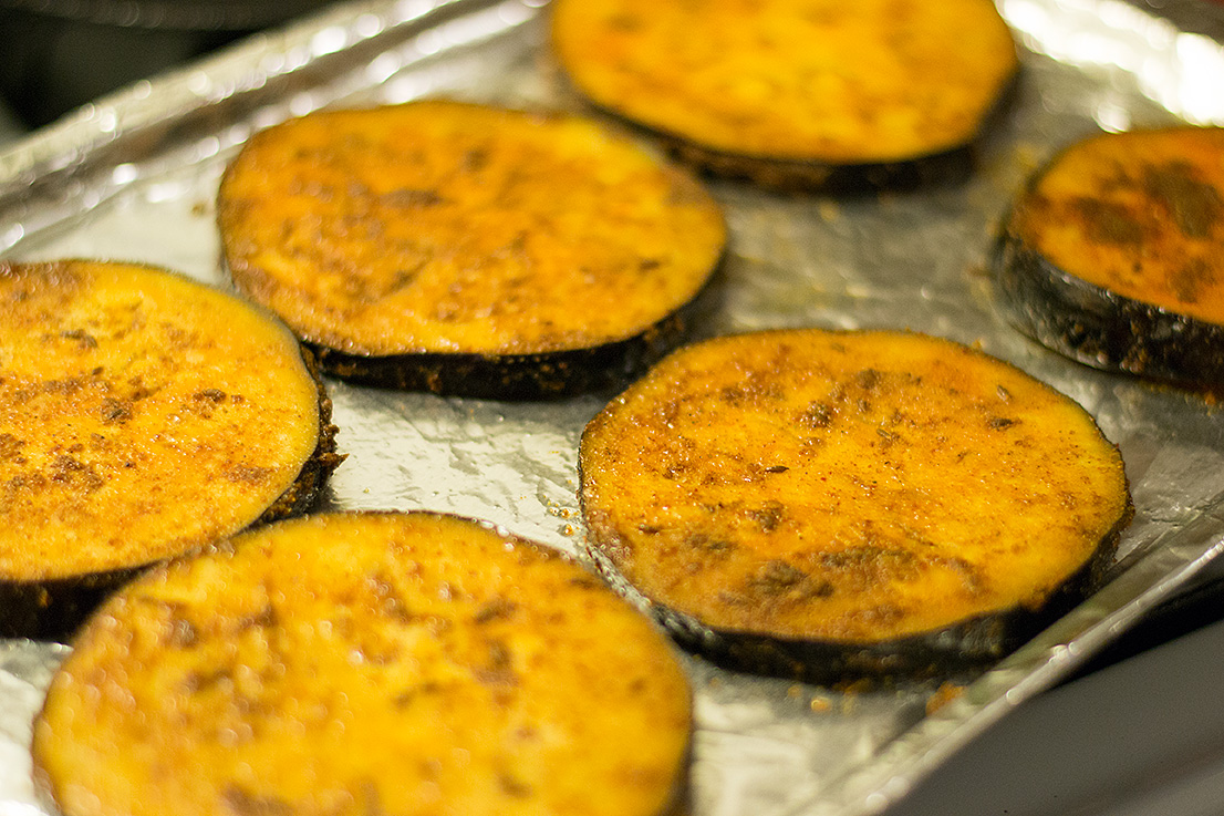 The marinated Eggplant