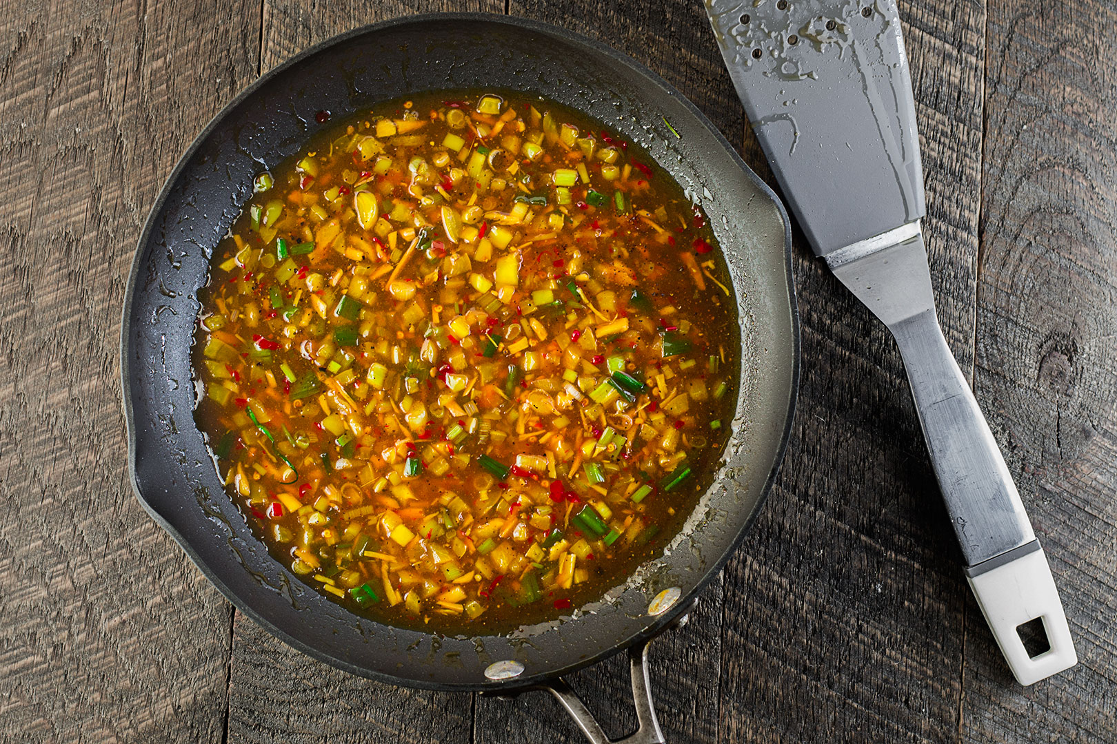 The sweet chili sauce