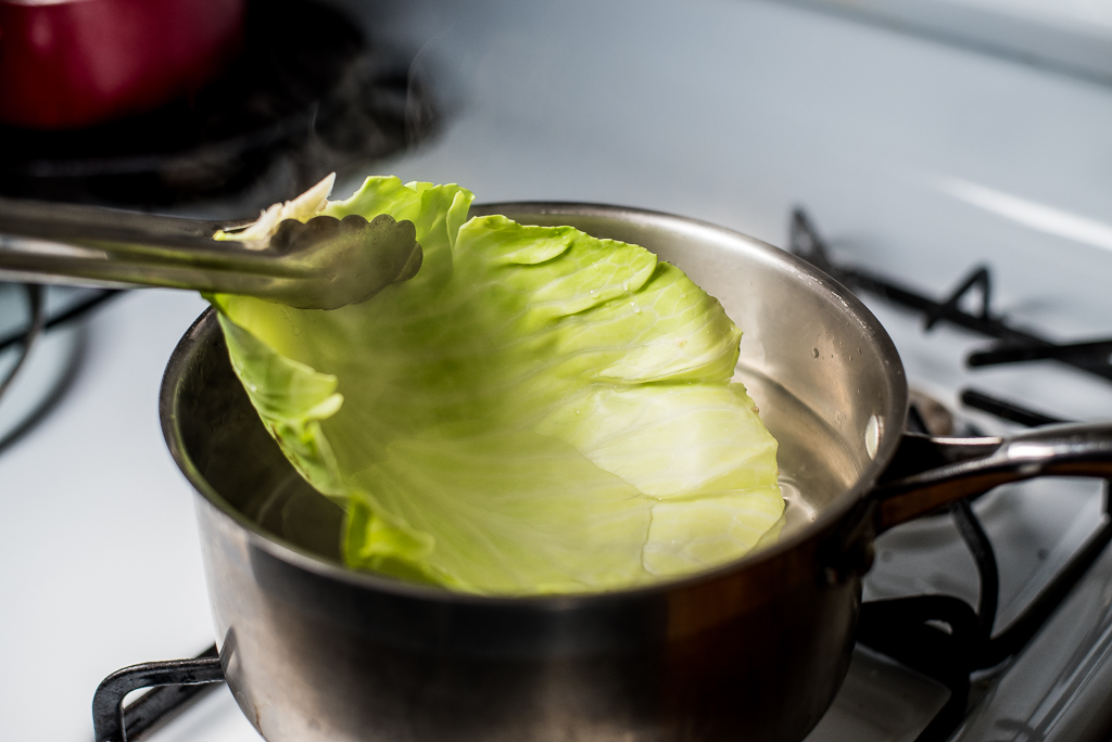 Steaming the Cabbage sheets