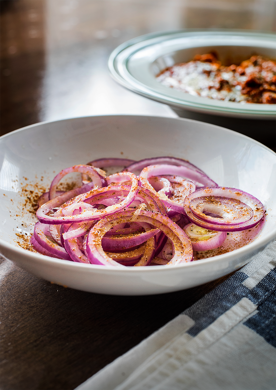 Onion salad with Chaat Masala
