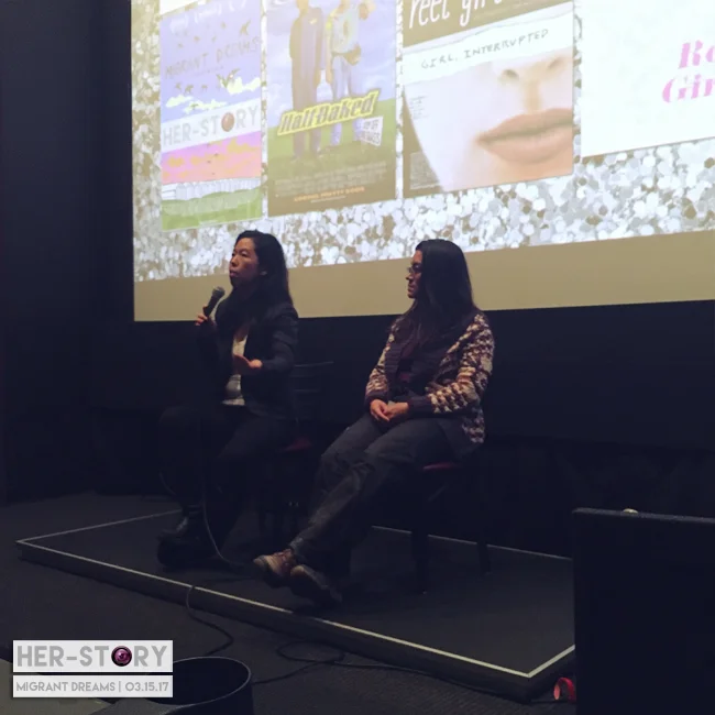Migrant Dreams director, Min Sook Lee and producer Lisa Valencia-Svensson.