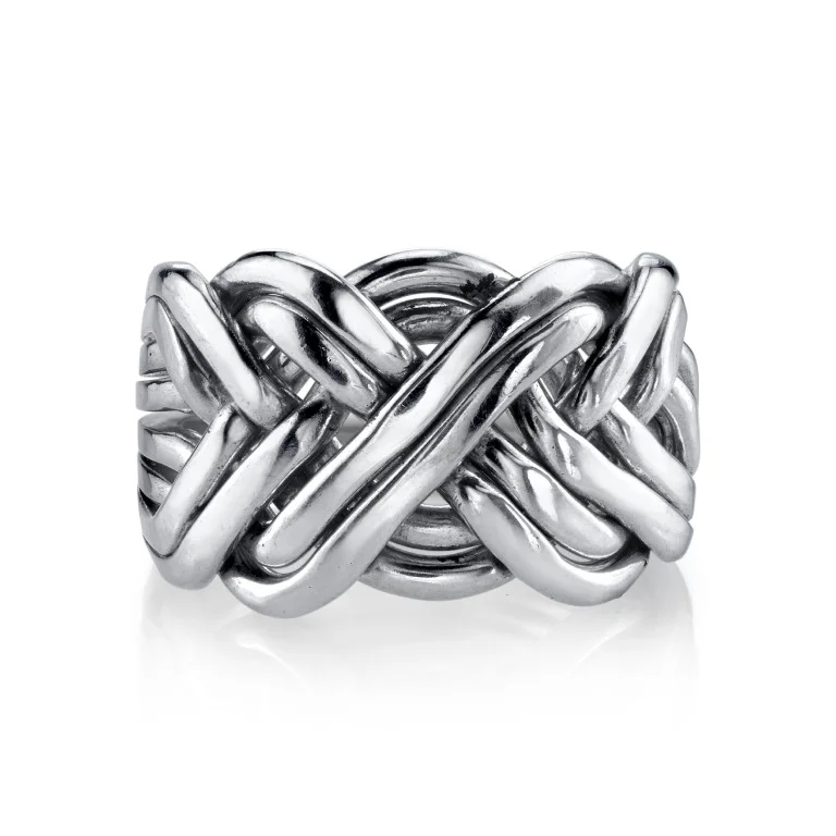 Eight Band Puzzle Ring