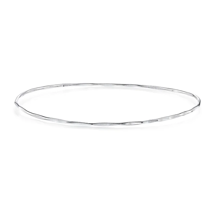Silver Hammered Bangle