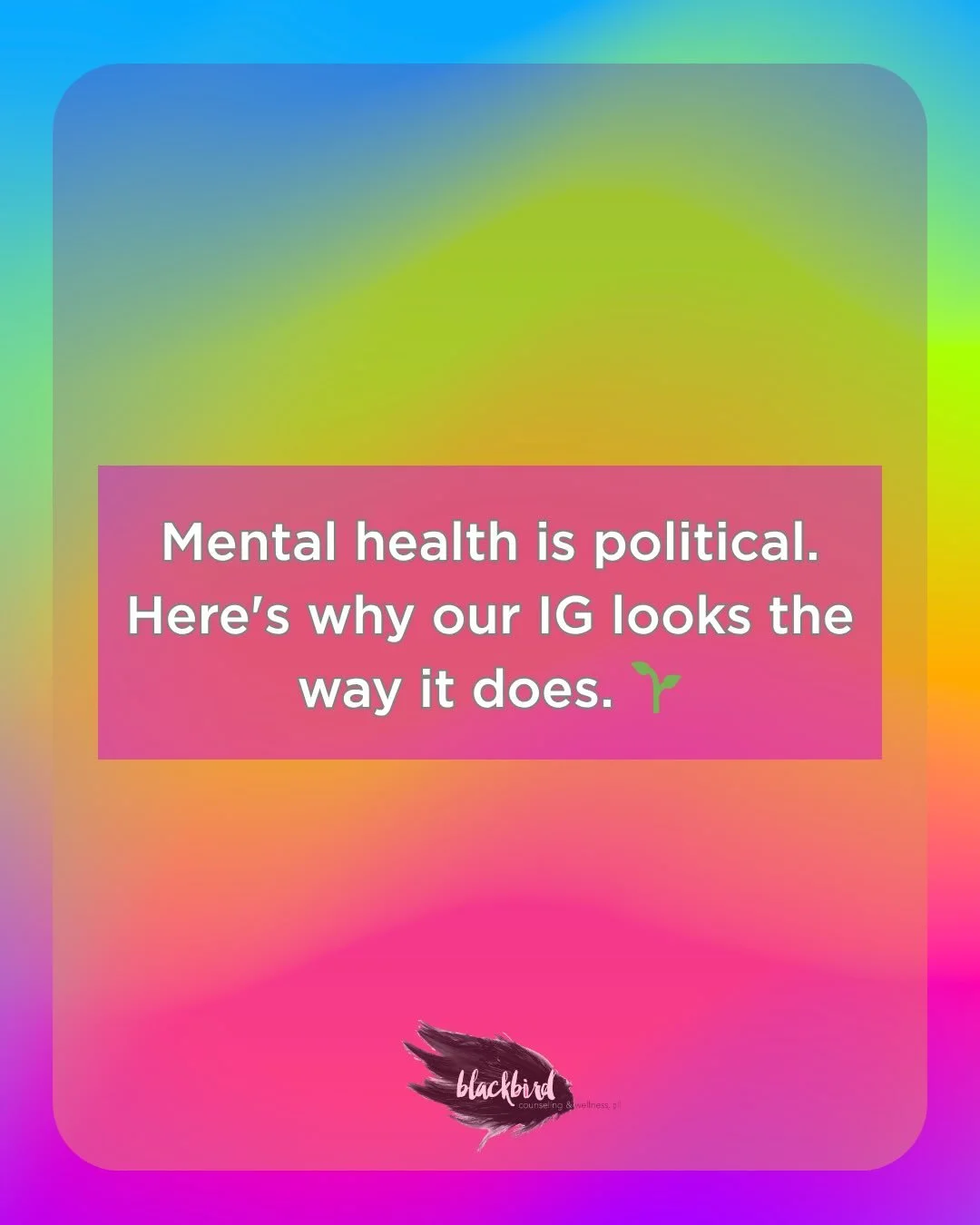 A note on why this page looks the way it does 🌱 
Mental health is political. We can&rsquo;t pretend otherwise. 

You can&rsquo;t breathwork your way out of poverty. You can&rsquo;t journal your way out of racism. You can&rsquo;t therapy your way thr