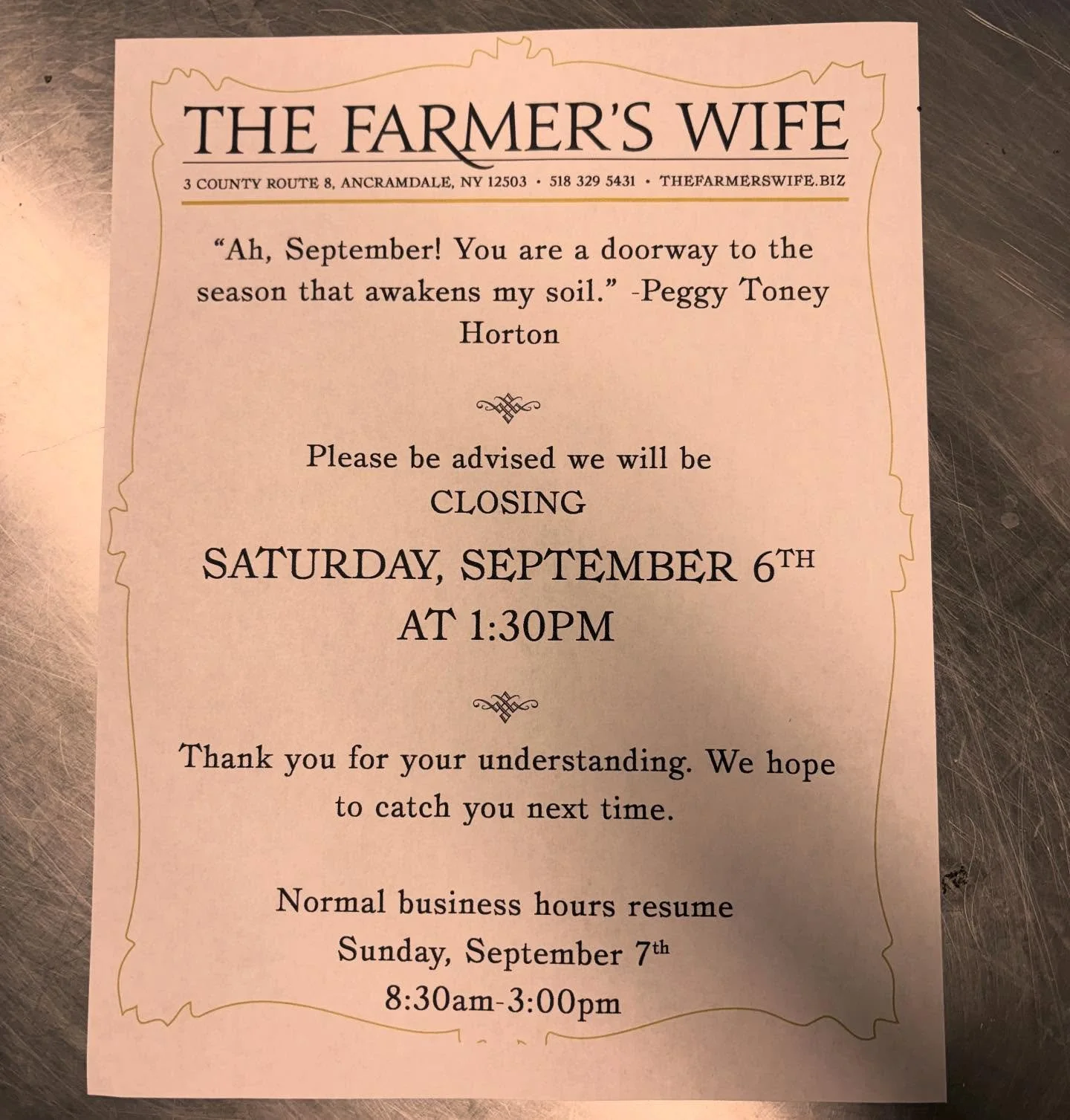 Early close today for a wedding!!!
See you, Sunday !