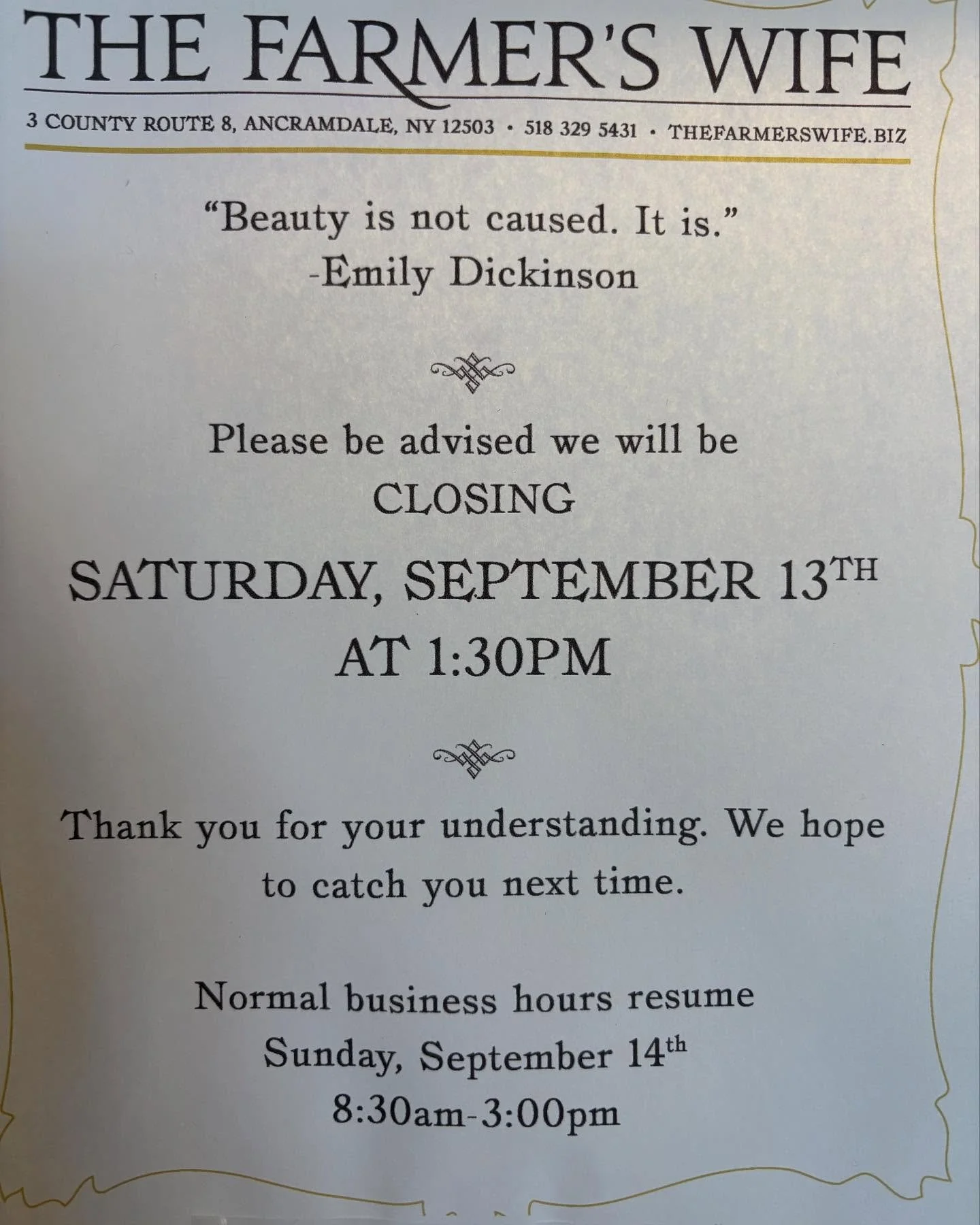We&rsquo;re here today, normal hours.
Closing early tomorrow for THREE events!

See you, soon!
