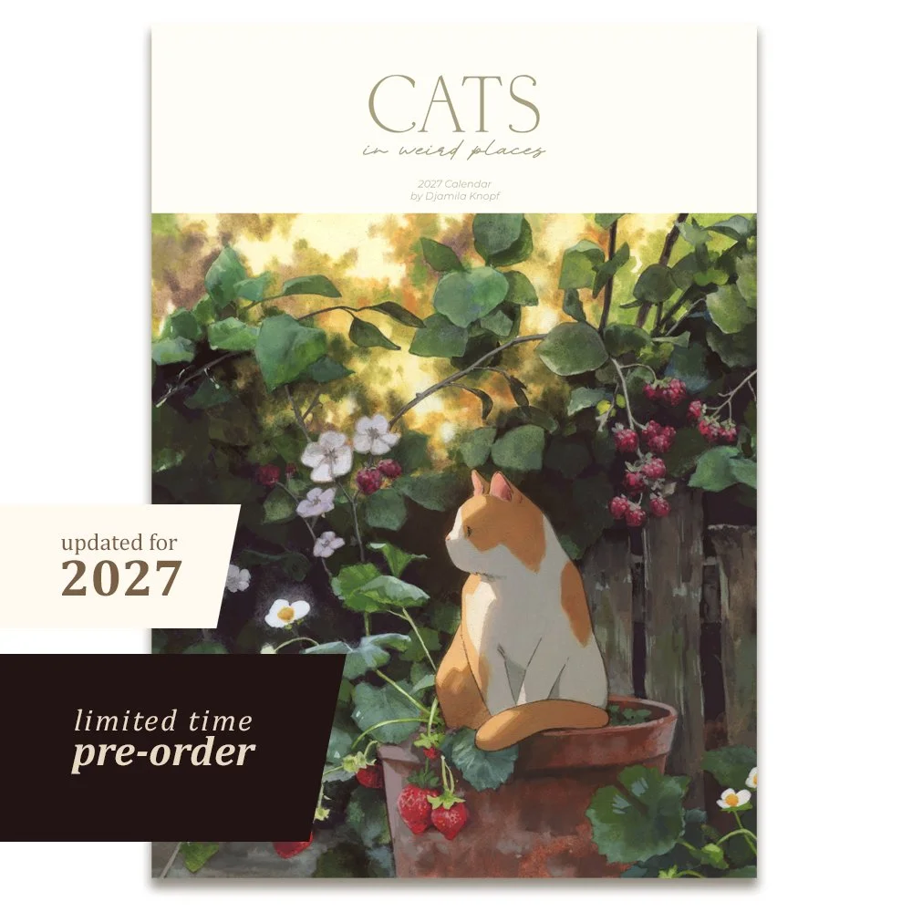 PRE-ORDER | Cats in Weird Places | 2027 Calendar [A4]: 26 Aug-17 Sept