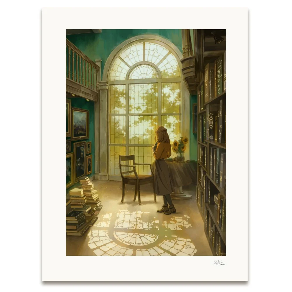 The Old Library Fine Art Print by Djamila Knopf.jpg