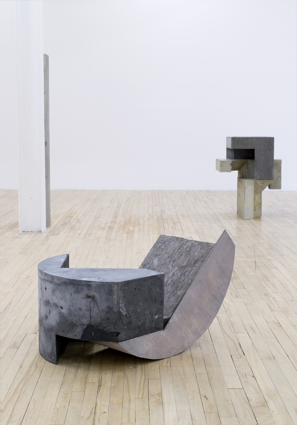  Front:  Oppik , 2016, concrete and foam, 19 x 31 x 23 in 