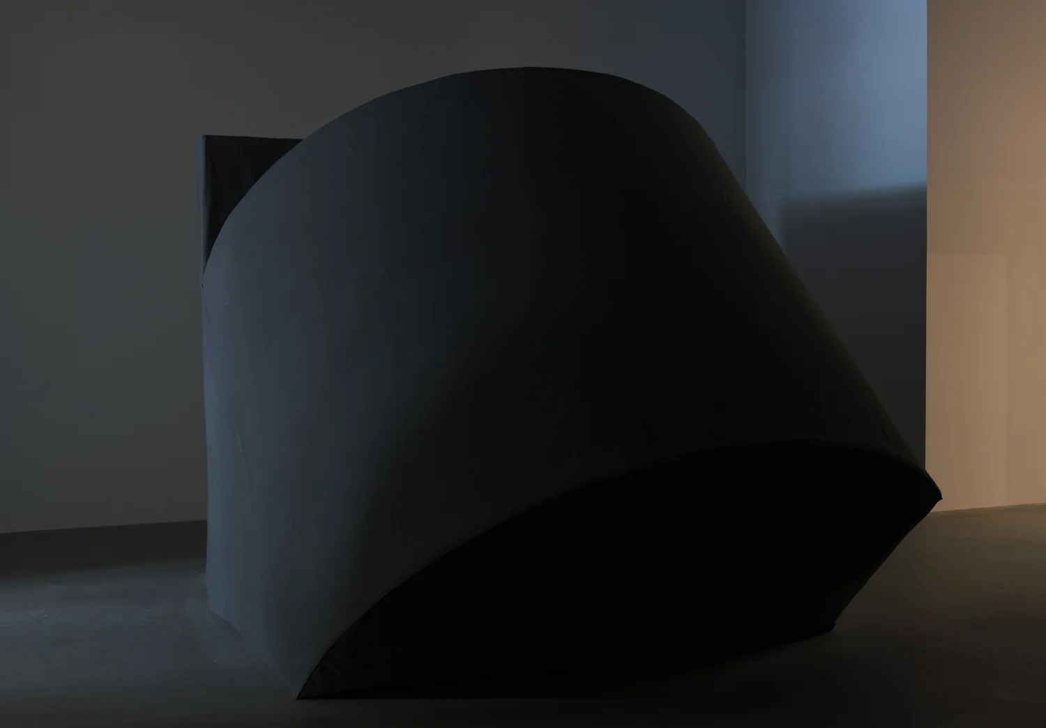 2 Volumes , 2016, fabric, Installation at Center Clark, Montreal