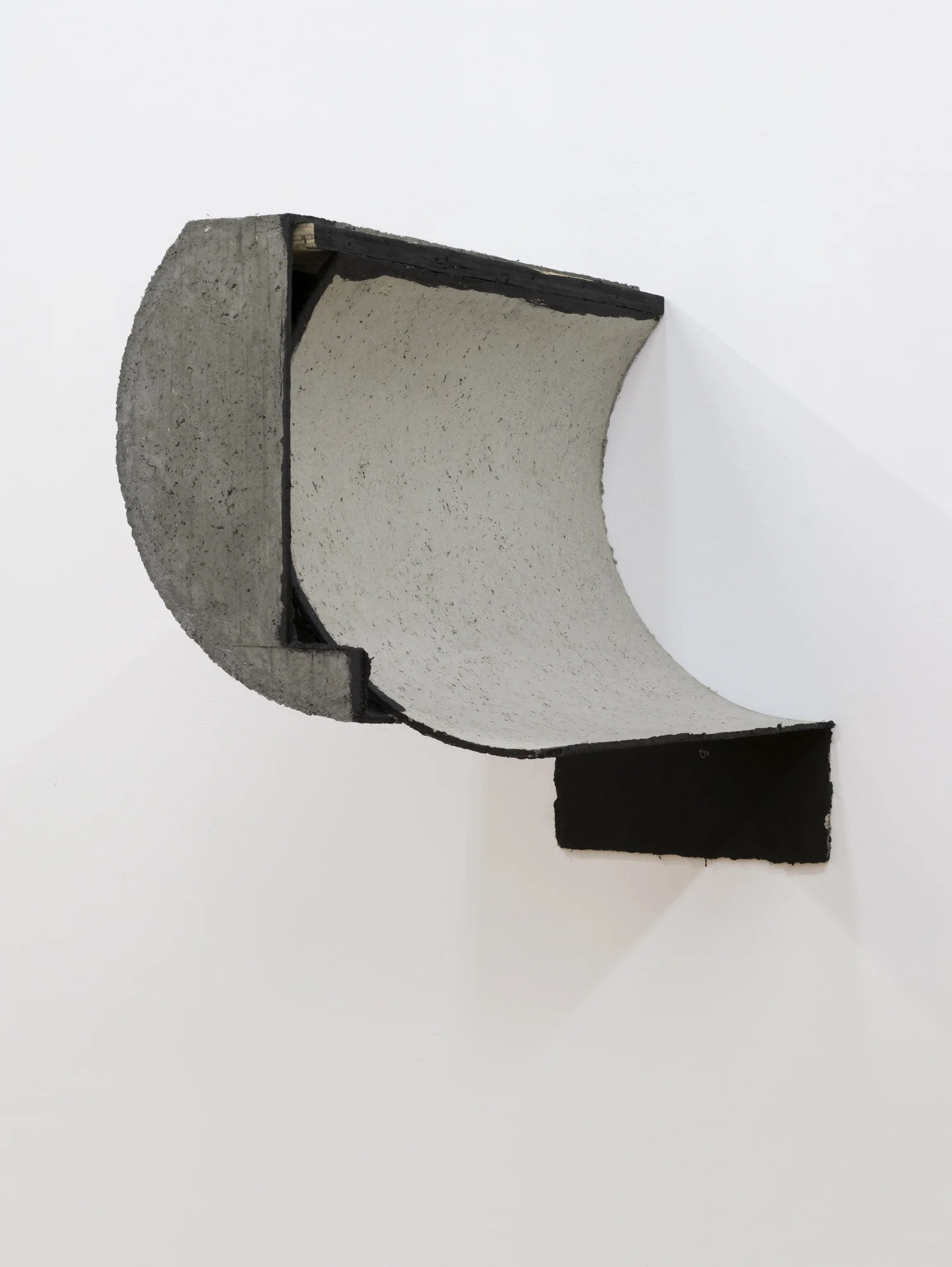 Cahpto , 2017, papier maché, concrete, plywood, and gesso, 21" x 14" x 25"