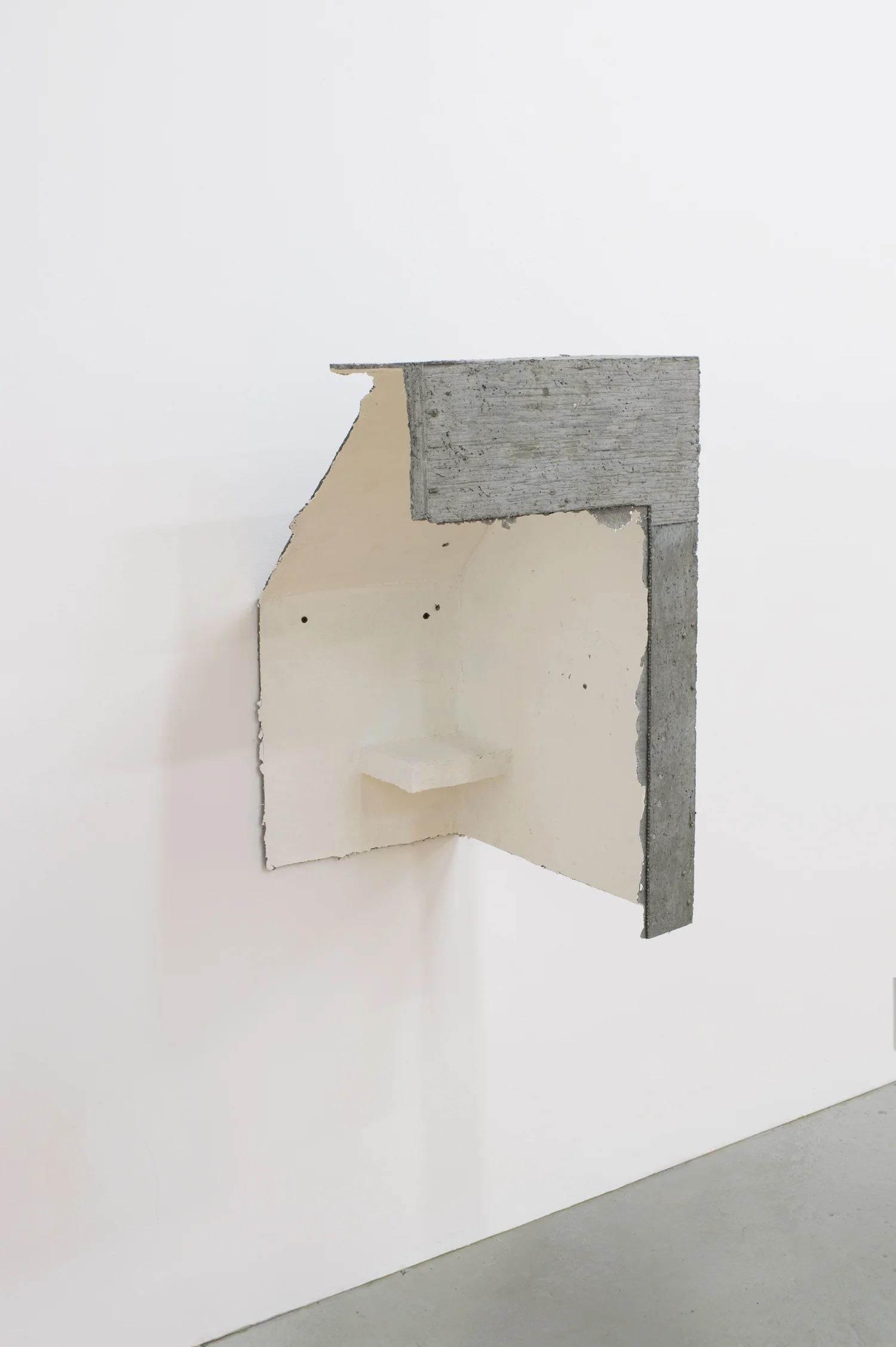 Limik , 2017, papier maché, concrete, and gesso, 26" x 18" x 15"