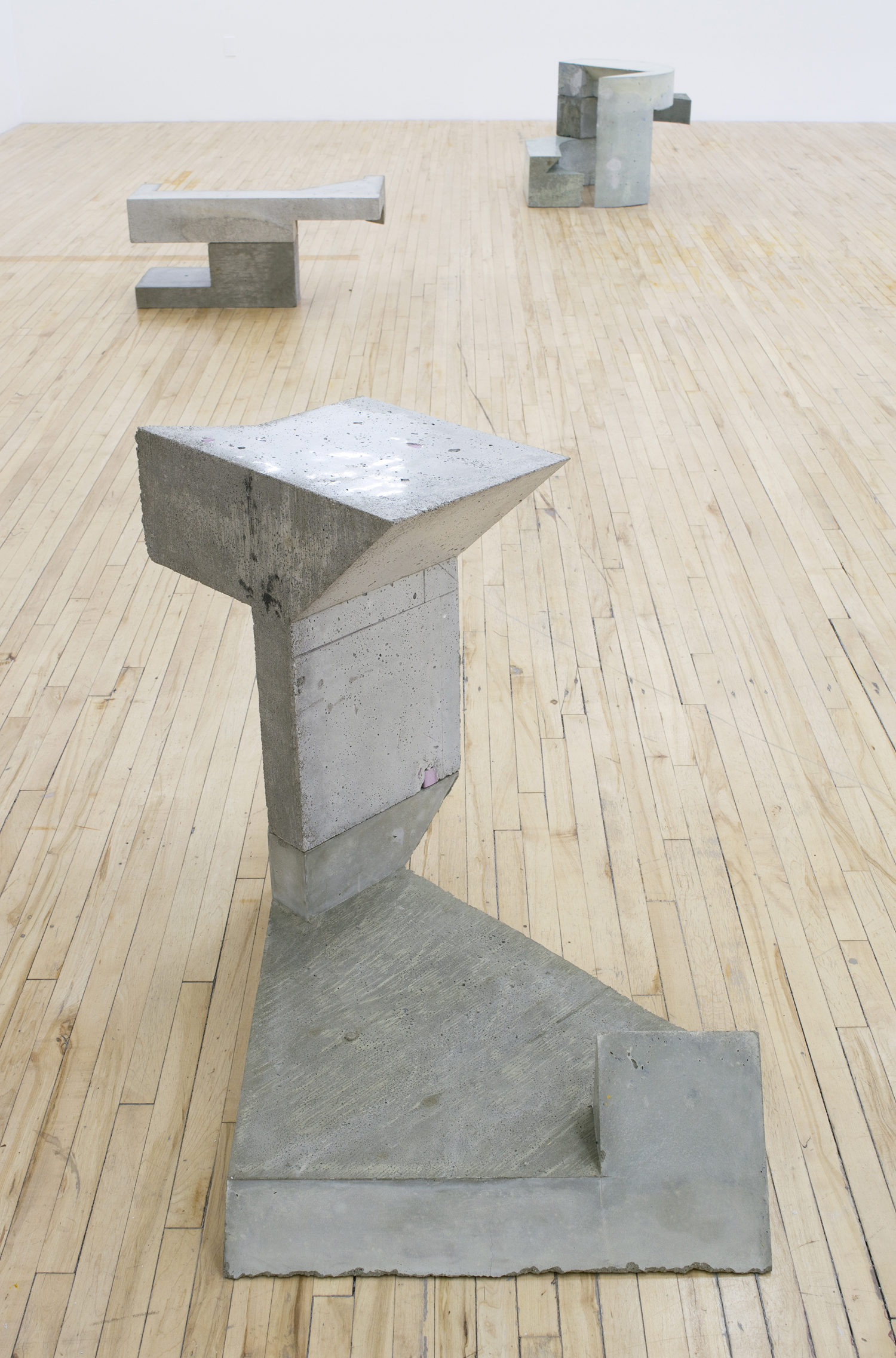  Front:  Pthona , 2016, concrete and foam, 29 x 36 x 30 in 