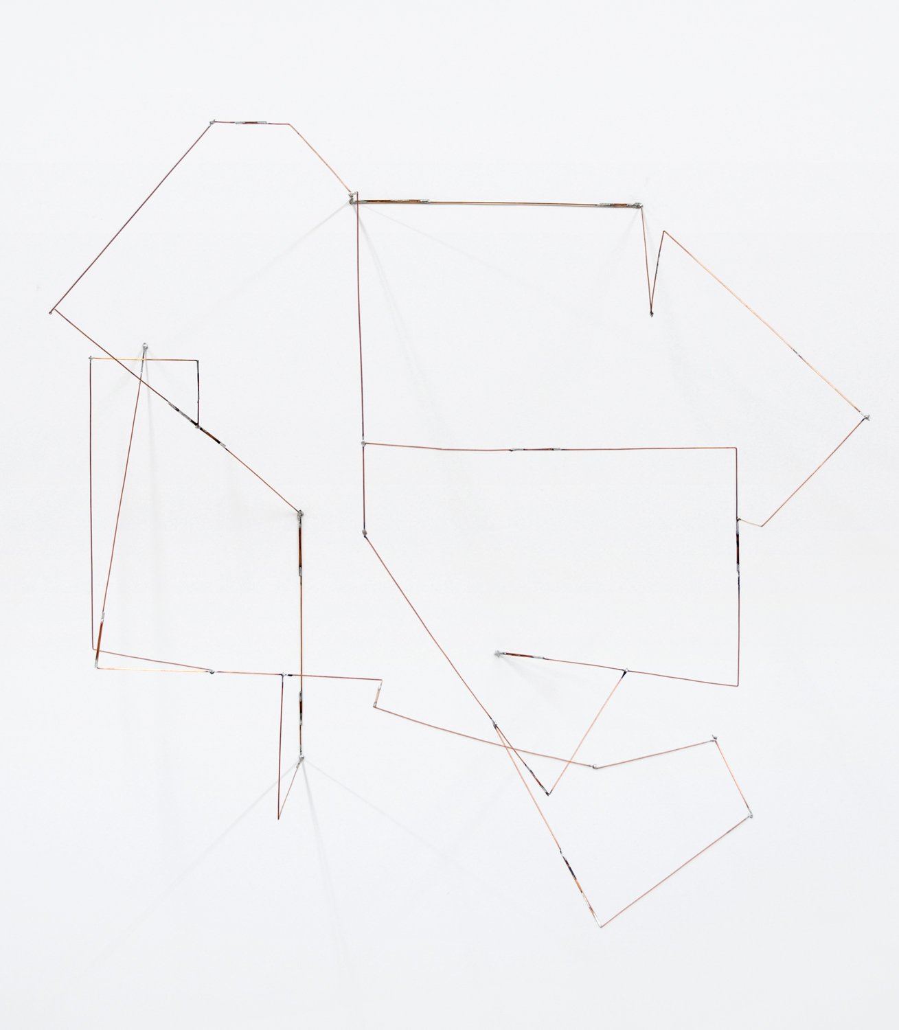   Miniph , 2022, soldered copper-coated steel wire,&nbsp;19 x 20 x 15 in 