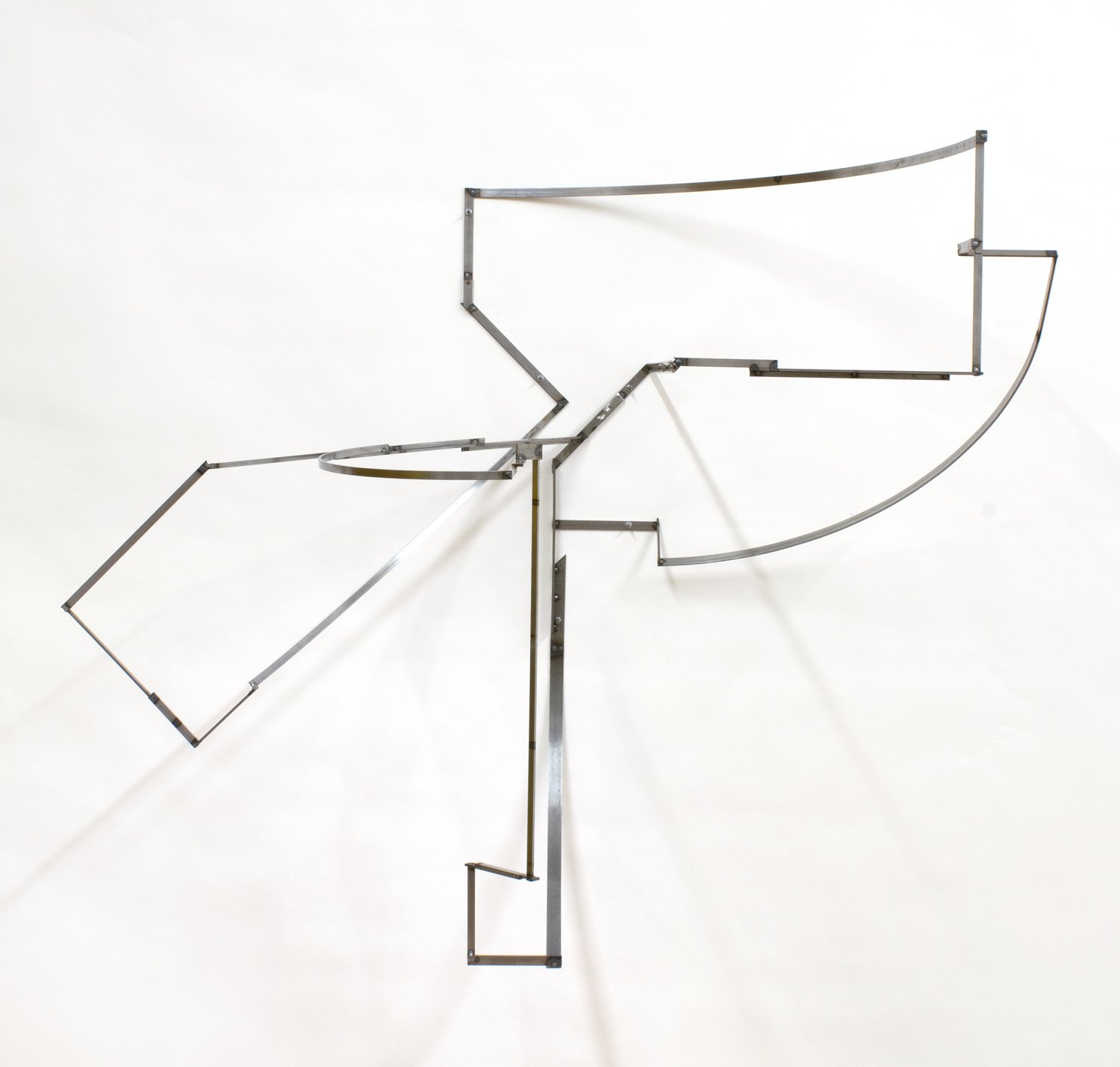   Breather 3 , 2023, welded steel, 41 x 45 x 27 in, (front view)   