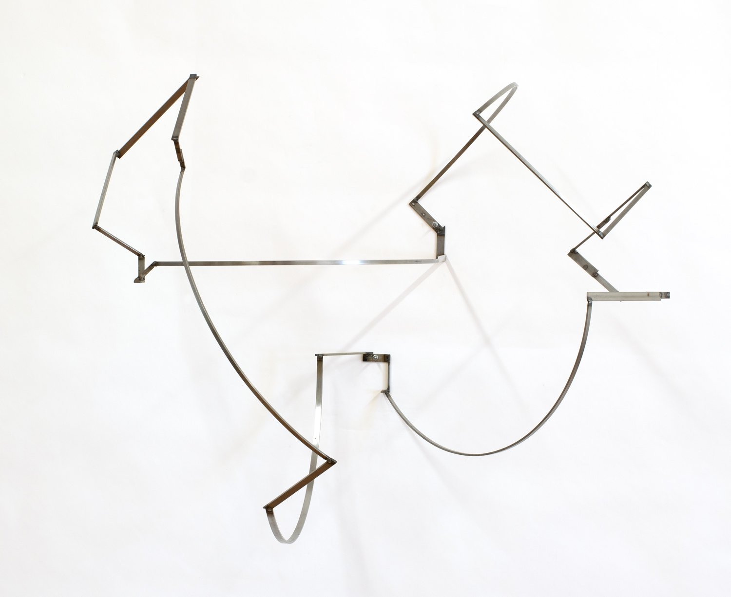   Breather 7 , 2023, welded steel, 28 x 33 x 23 in, (front view) 