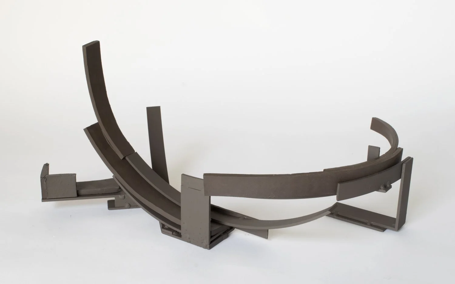 Palace 6 , 2023, ceramic and painted steel, 8 x 17 x 12 in