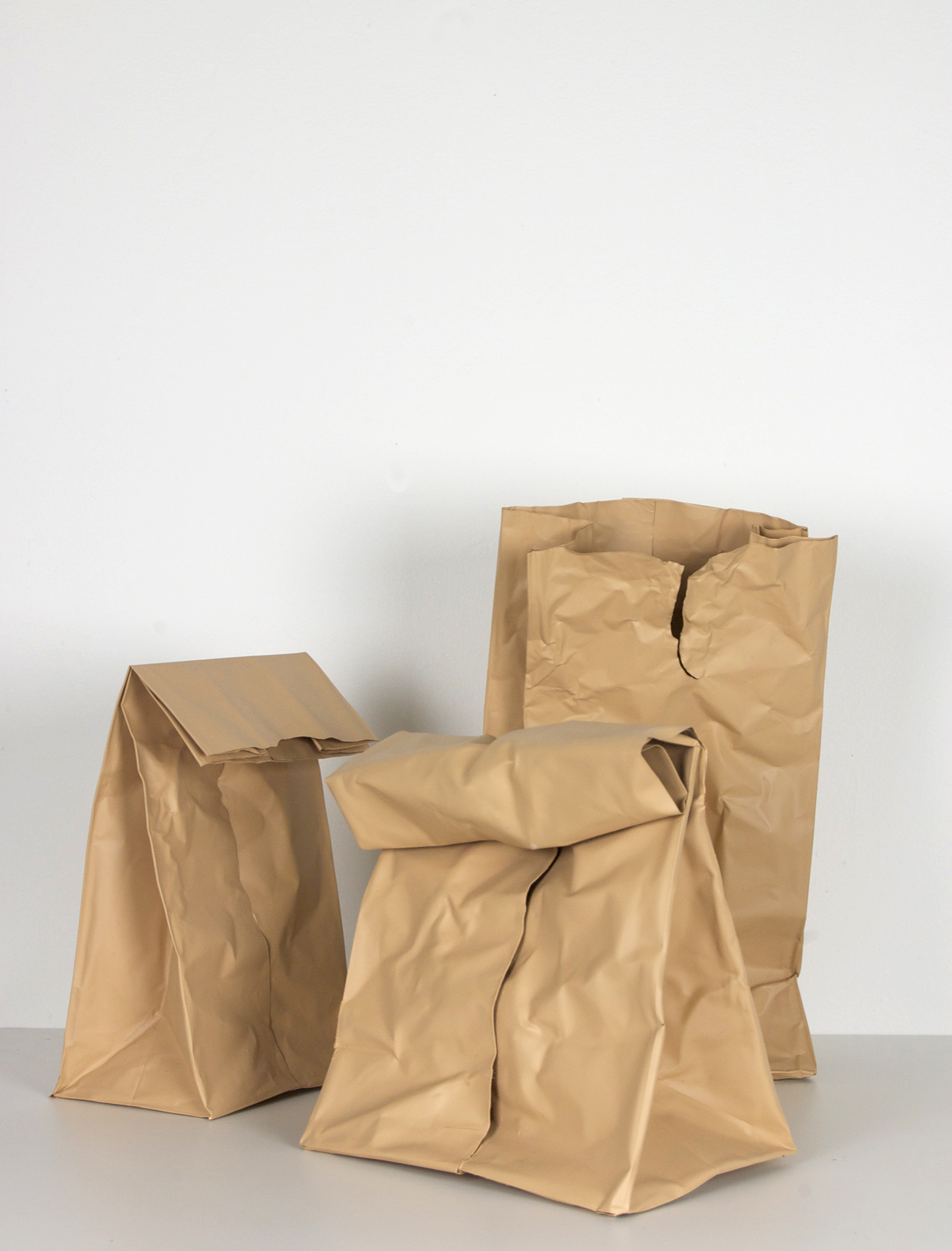 Beer Bag Series 2, 2014, Acrylic on copper (Select Installation)