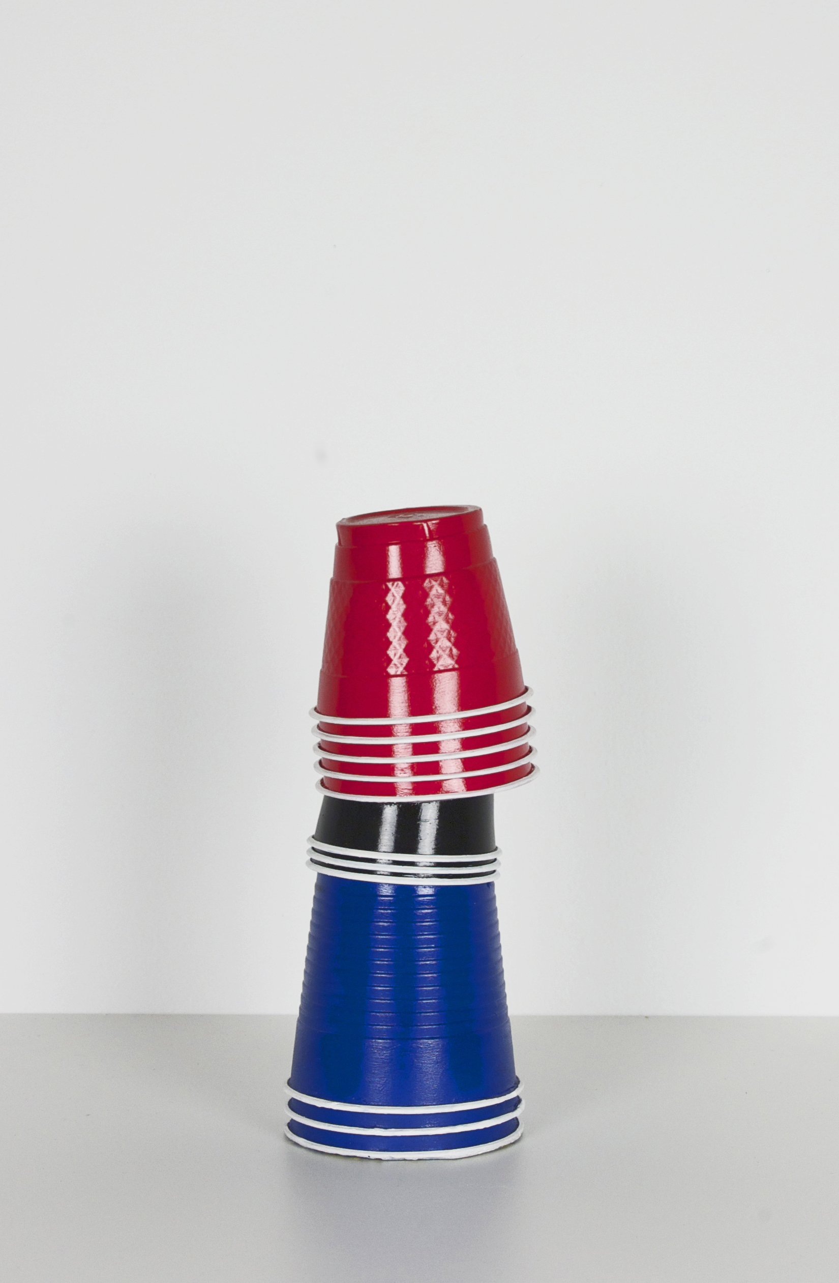 Solo Cup Stack, 2015, Acrylic on cast polyurathane, 10" x 4.5" x 4.5"