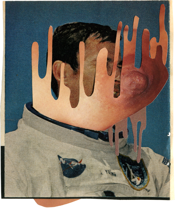 Astro Nacht II, 2011, LIFE and Pregnant Magazine, 4" x 5".