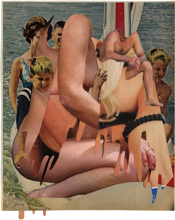 Tabloid Carnivore II, 2011, LIFE and Weekly Magazine, 6" x 7".