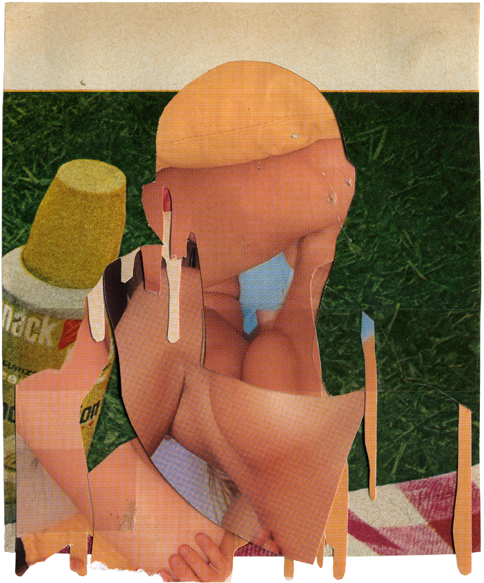 Accident, 2011, LIFE and Pregnant Magazine, 4" x 5".