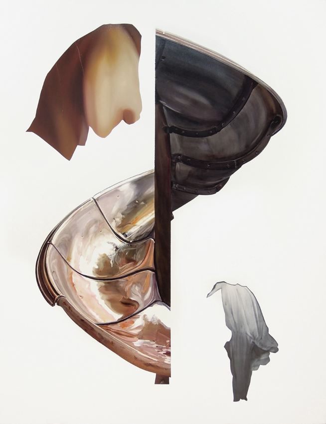 Playground, 2015, acrylic, oil and graphite on canvas, 64" x 83".