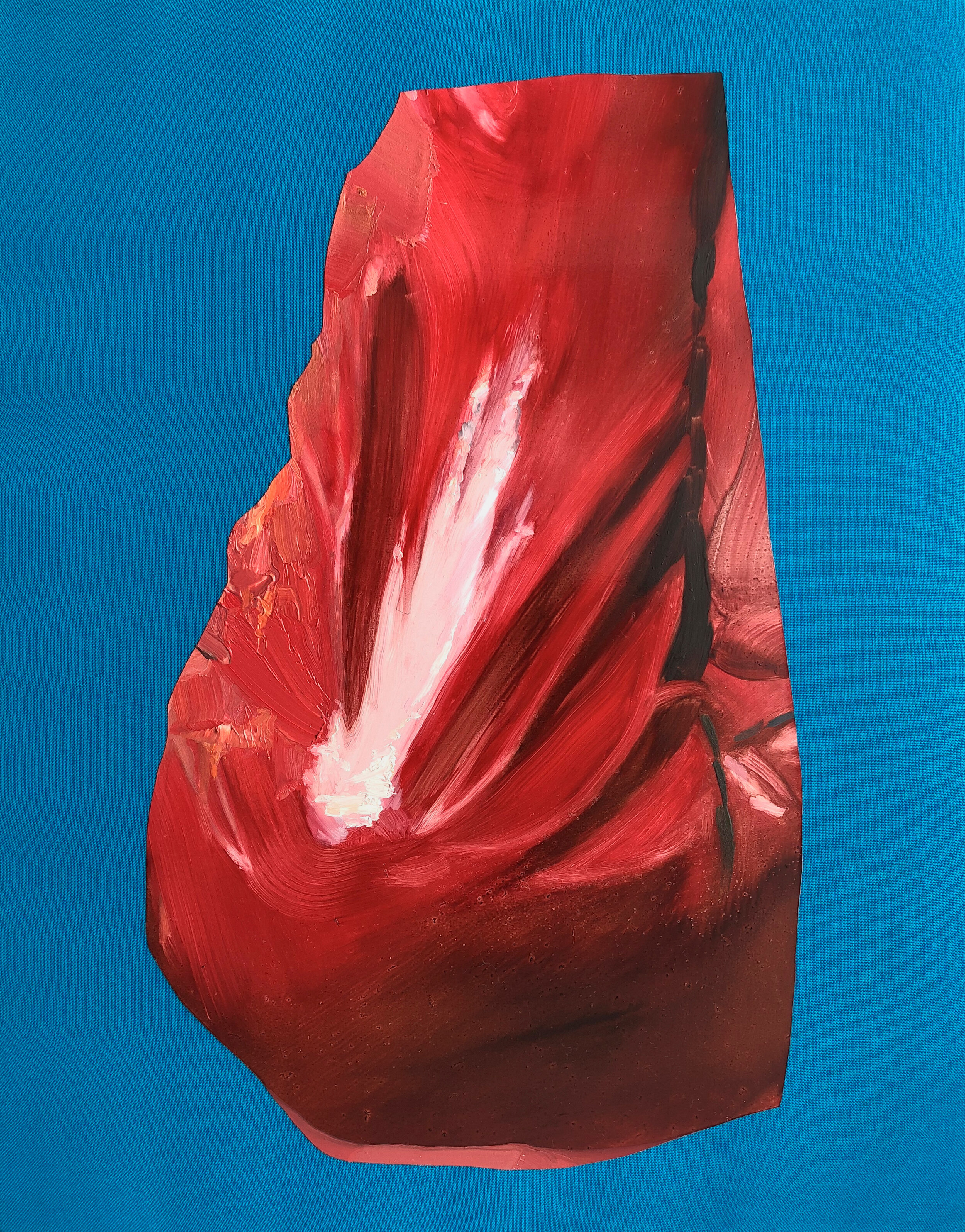  Red, 2018, oil on canvas, 11” x 14”. 