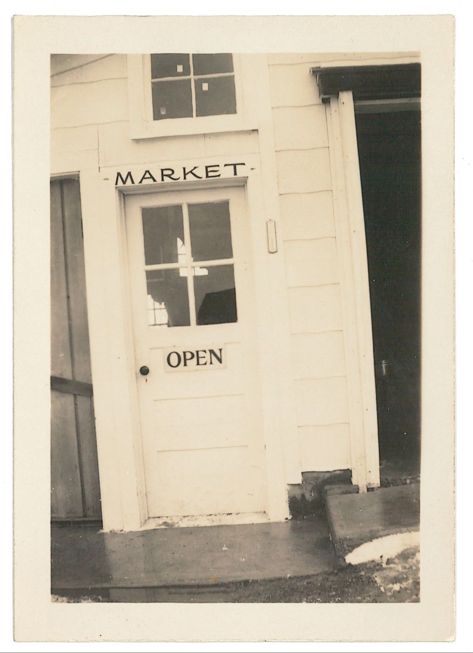 Pell's Fish Market Entrance, ca. 1950