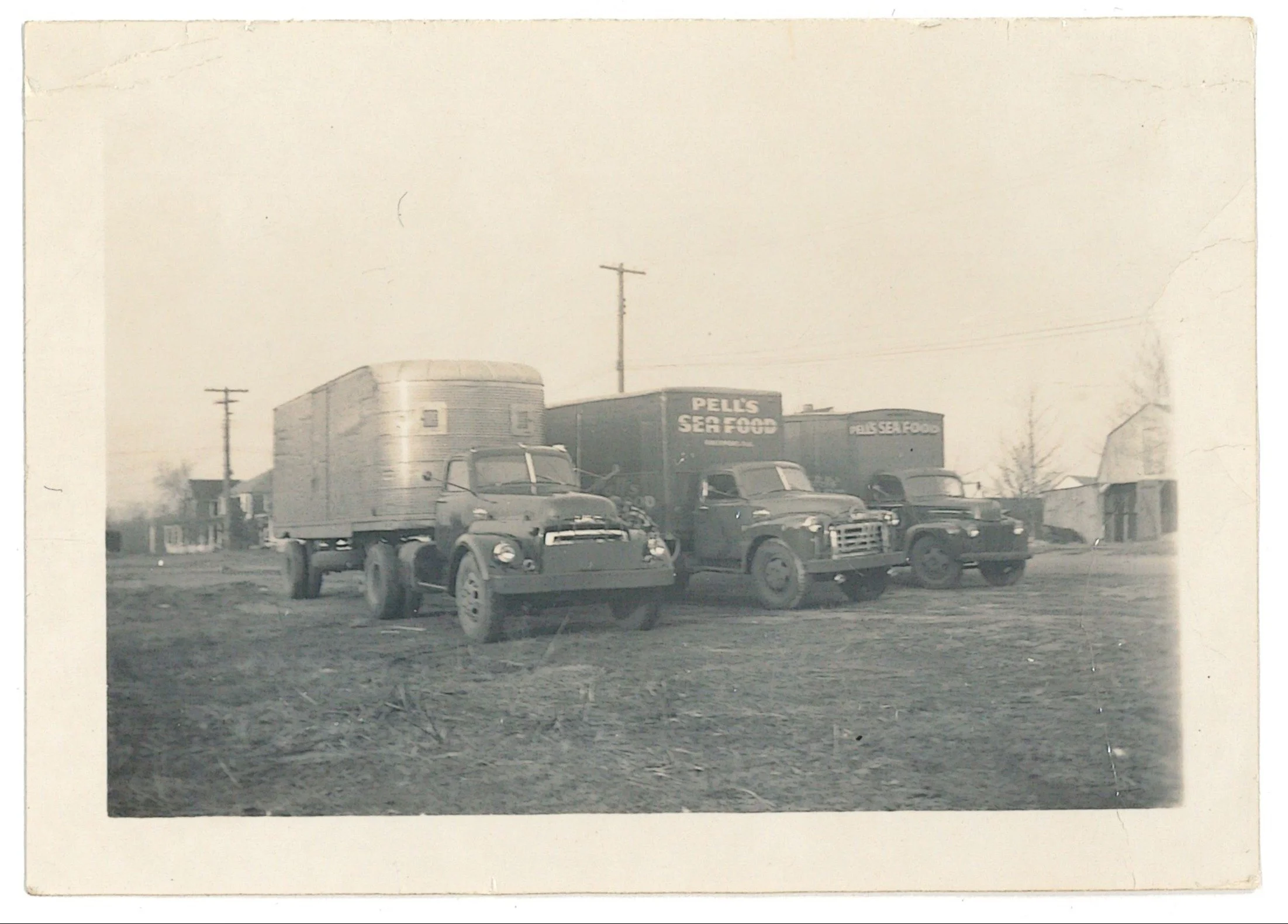 Pell's Fish Market Trucks 1, ca. 1950