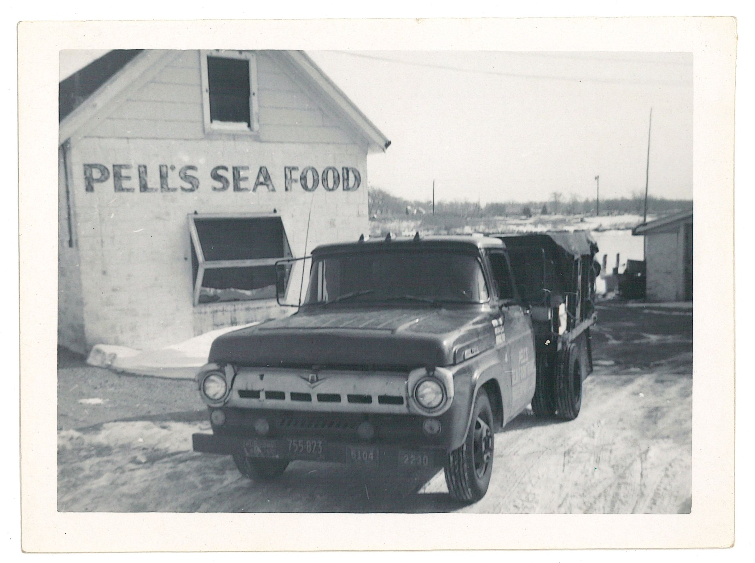 Pell's Fish Market with 1957 Ford F600, ca. 1961