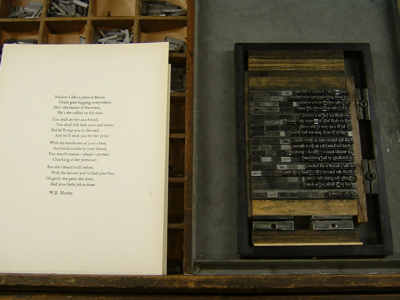 Traditional Letterpress with Handset Type - 22 Oct 2017