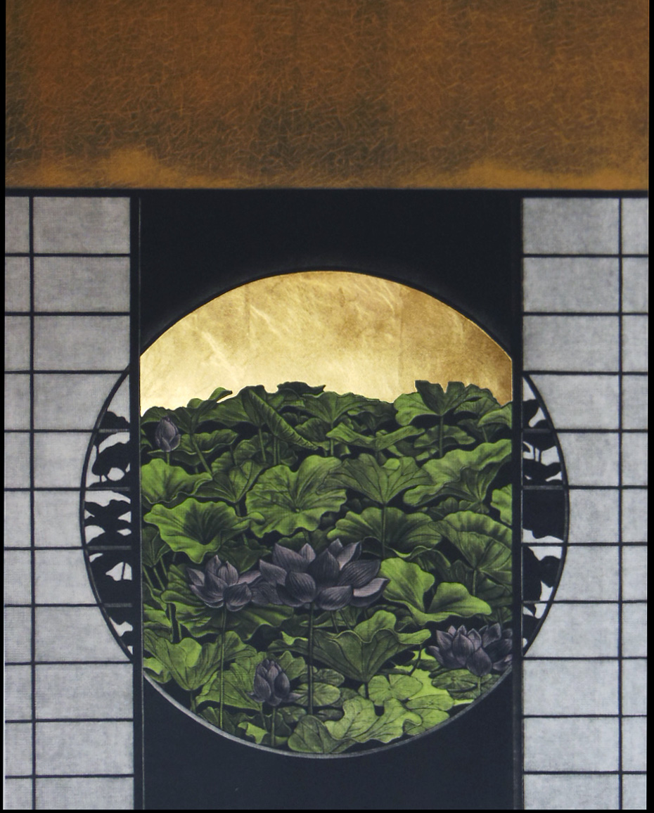  Katsunori Hamanishi Window No.15, 2008 Mezzotint with gold leaf Edition of 50 
