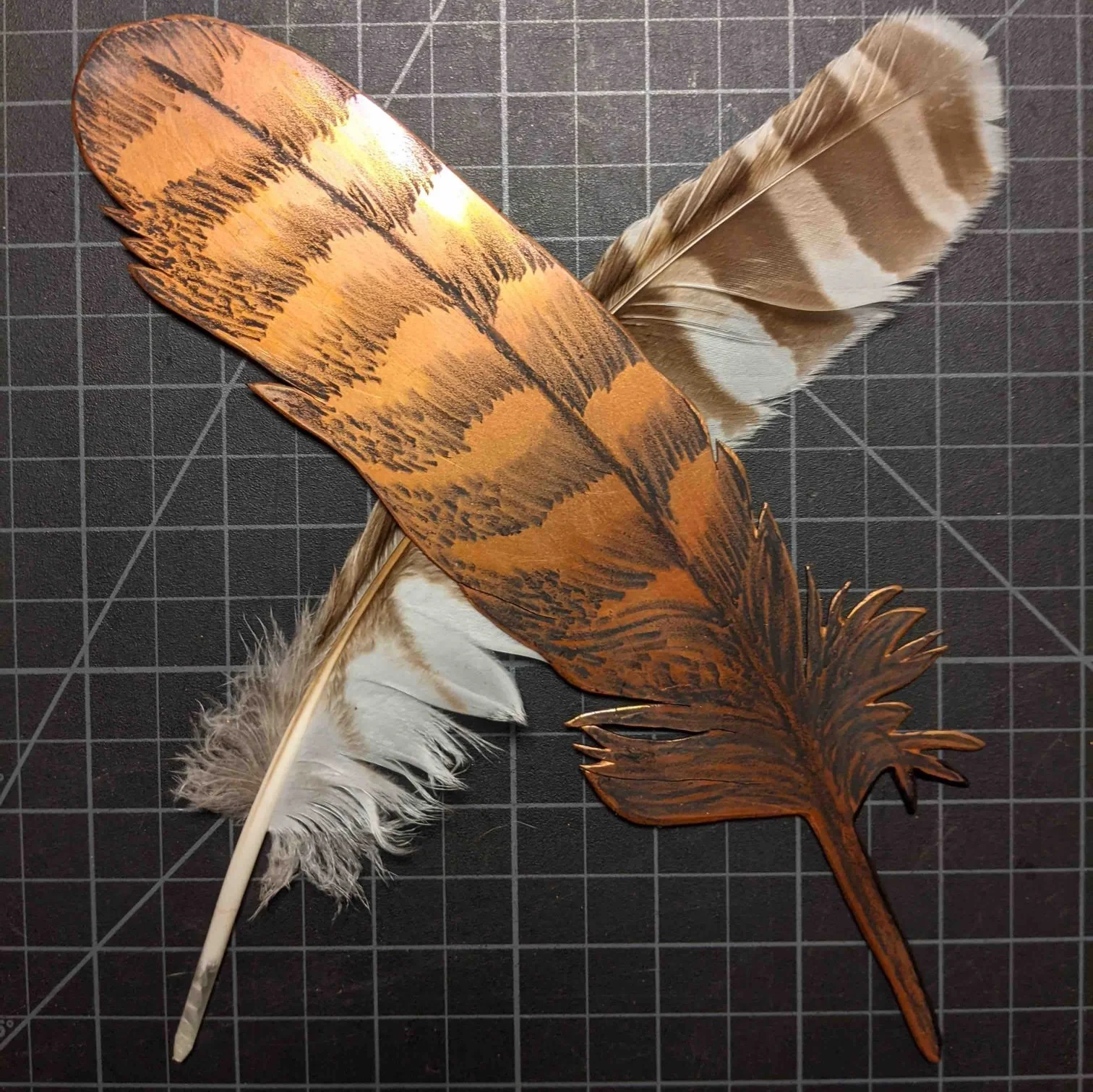 Copper Cut Plate + Aquatint